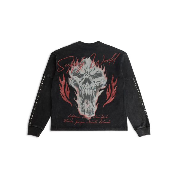 Supply Floating L/S Tee "Black"