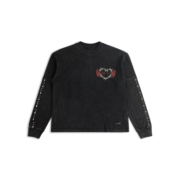 Supply Floating L/S Tee "Black"