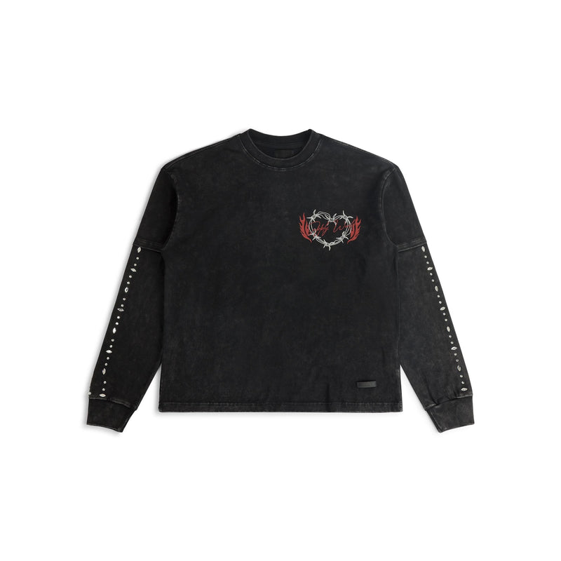 Supply Floating L/S Tee "Black"