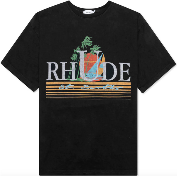 Rhude Tropics Tee "Vintage Black"