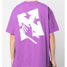 Off-White Hand Arrow Logo Tee "Purple"