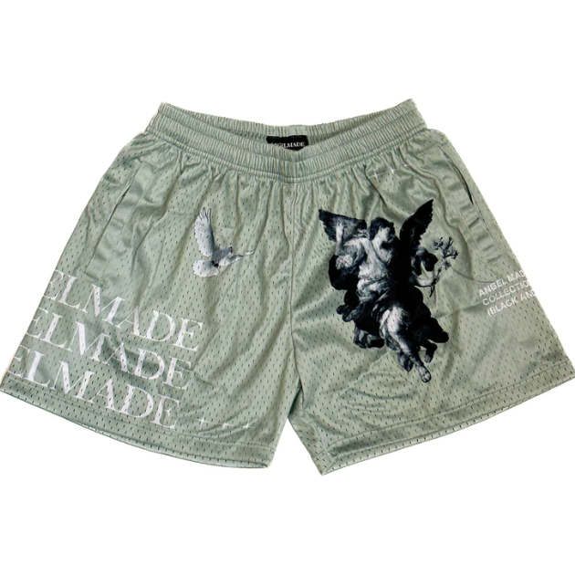 AngelMade x Panhandle Kicks Mesh Shorts "Seafoam"