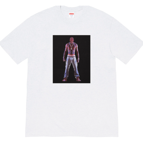 Supreme Tupac Holograph Tee "Ash Grey"