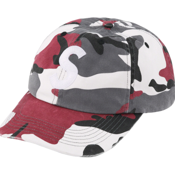 Supreme Print S Logo Hat "Red Camo"