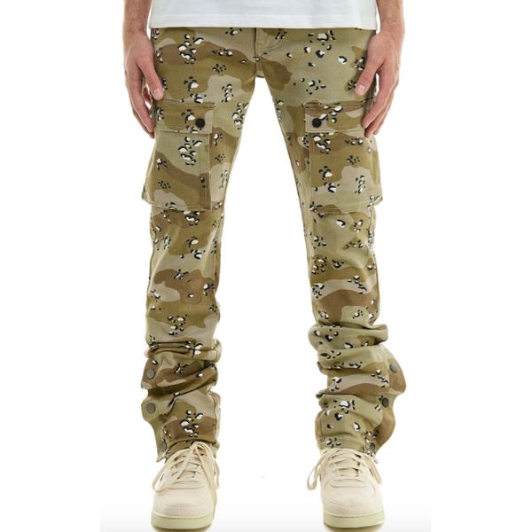 KDNK Stacked Snap Pants "Desert Camo"