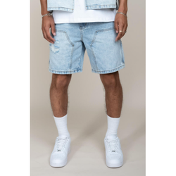 EPTM Double Knee Shorts "Light Indigo"