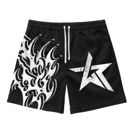 WKNDRIOT Chaos Head Shorts "Black"