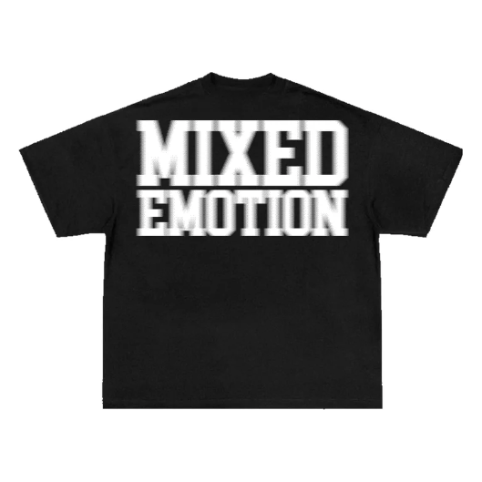 Mixed Emotion Blur Tee "Black"