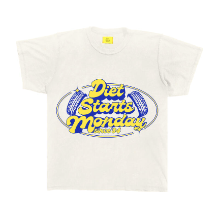 Diet Starts Monday Auto Tee "White"