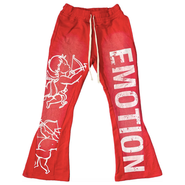 Mixed Emotion Cupid Sweatpants "Red"