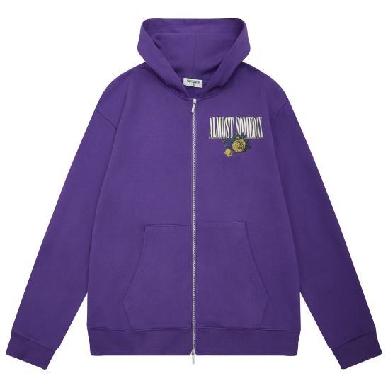 Almost Someday Heaven Sent Zip Hoodie "Purple"