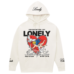 Lonely Hearts Club Faith Hope Love Hoodie "Bone"