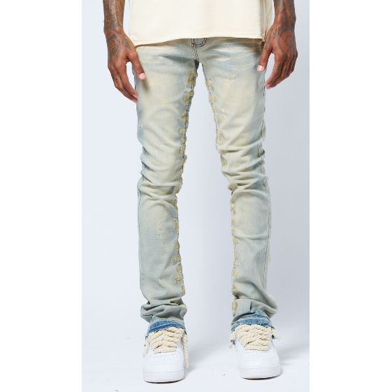 AJENDA Ruthless Stacked Jeans "Lt. Wash"