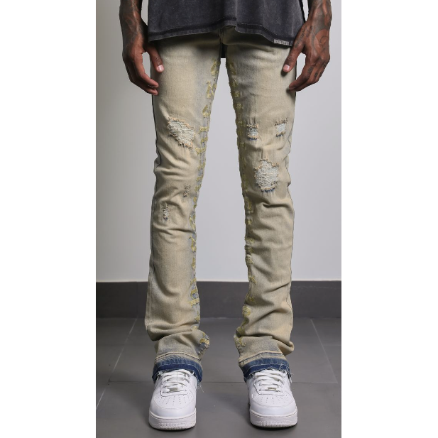 AJENDA Ruthless Stacked Jeans "Medium Wash"