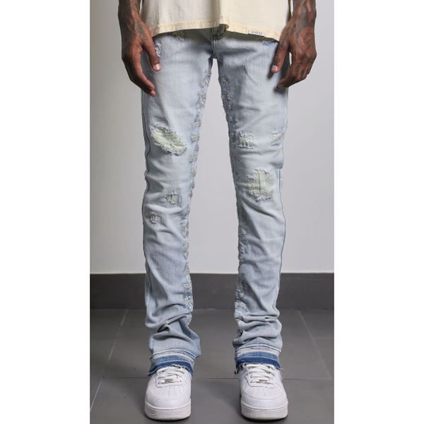 AJENDA Ruthless Stacked Jeans "Blue Wash"