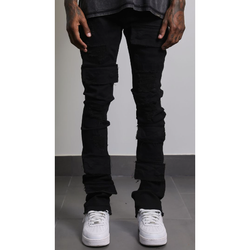 AJENDA Luke Stacked Jeans "Jet Black"