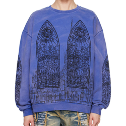 Who Decides War Cathedral Sweatshirt "Blue"