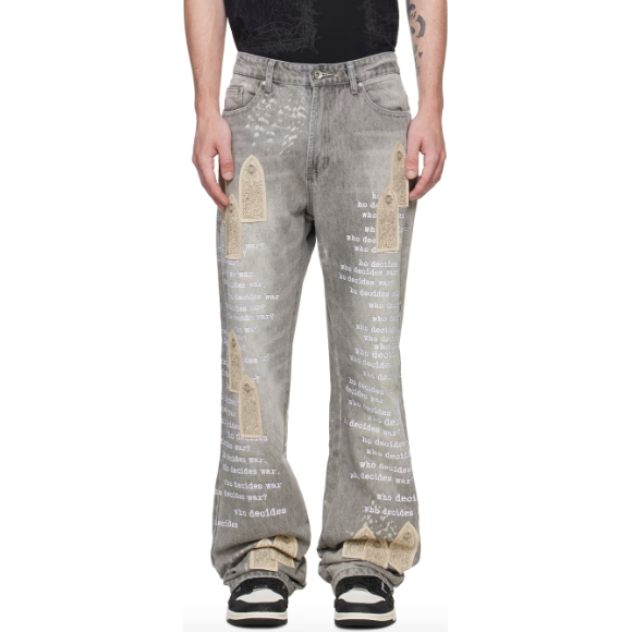 Who Decides War Ultra Flare Scripture Jeans "Grey"