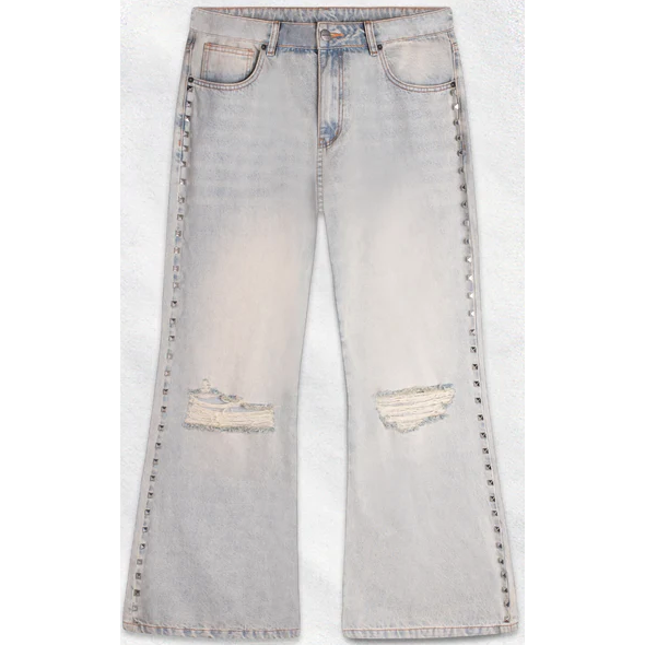 VAGUE Studios '85 Flared Denim Pants "Light Wash"