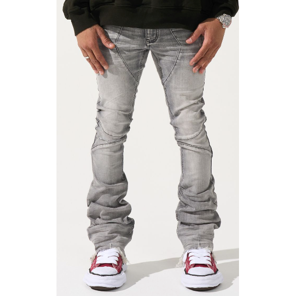 Serenede Noctis Stacked Jeans "Grey Wash"