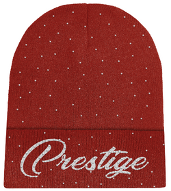 Prestige Collection Rhinestone Beanie "Red"