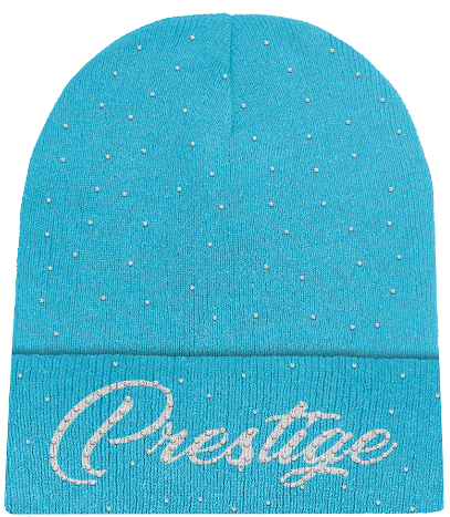 Prestige Collection Rhinestone Beanie "Blue"