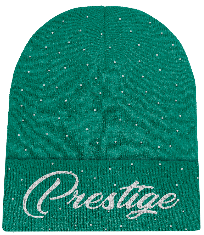 Prestige Collection Rhinestone Beanie "Green"