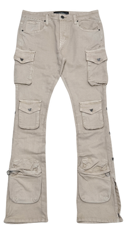 Vicious Triple Pocket Stacked Jeans "Lt. Beige"