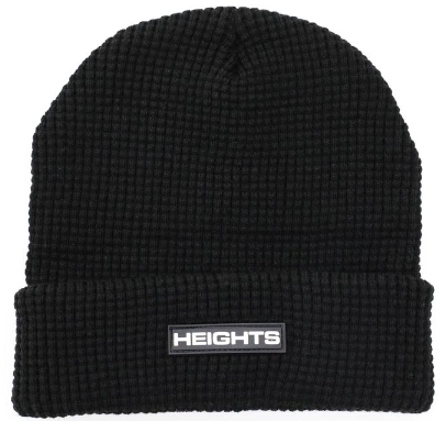 Heights District Waffle Beanie "Black"