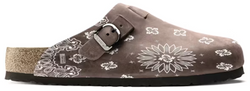 Bravest Studios Paisley Suede Clog "Chocolate"