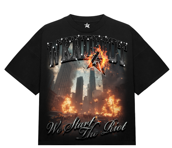 WKNDRIOT Downtown Riot Tee "Black"