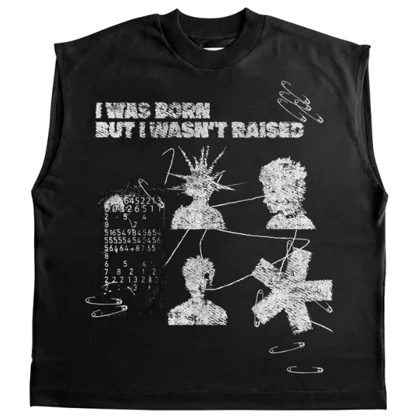 Works of Madness I Was Born Sleeveless Tee