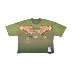 Gunzinii Cropped Eagle Tee "Olive"