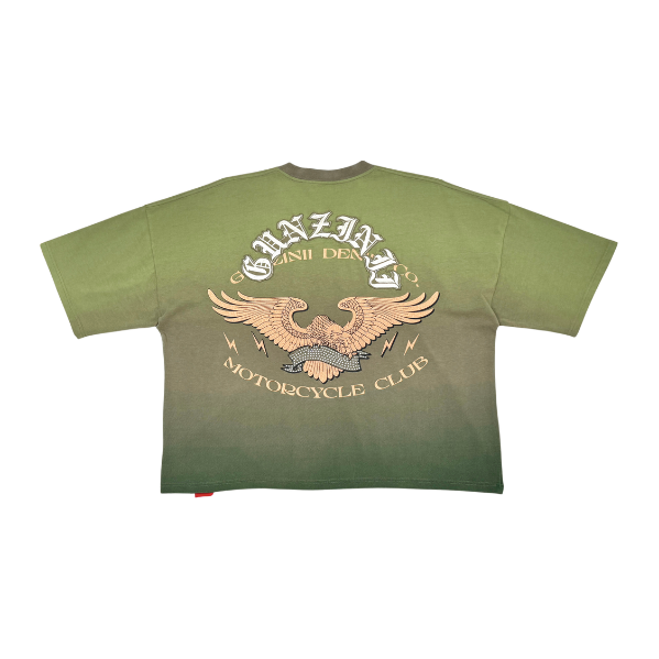 Gunzinii Cropped Eagle Tee "Olive"