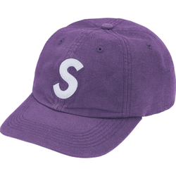 Supreme Cordura Denim S Logo 6 Panel Hat "Purple"