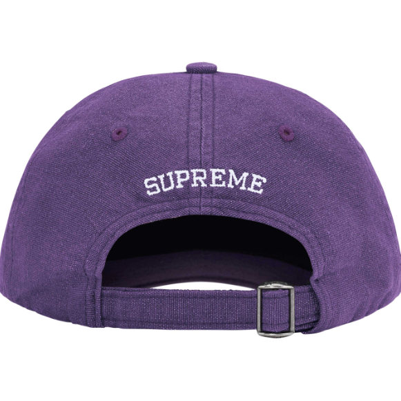 Supreme Cordura Denim S Logo 6 Panel Hat "Purple"