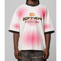 Loiter Motorway Sport Tee "White/Pink"