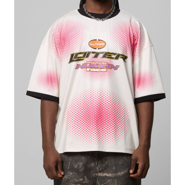 Loiter Motorway Sport Tee "White/Pink"