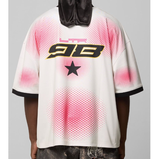 Loiter Motorway Sport Tee "White/Pink"