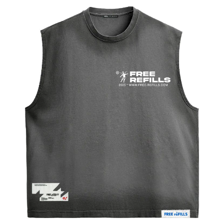 Free Refills Worldwide Sleeveless Tee