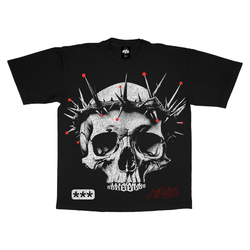 Evil Vice Thorn Skull Tee "Black"