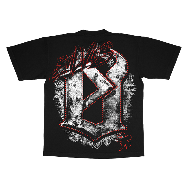 Evil Vice Thorn Skull Tee "Black"