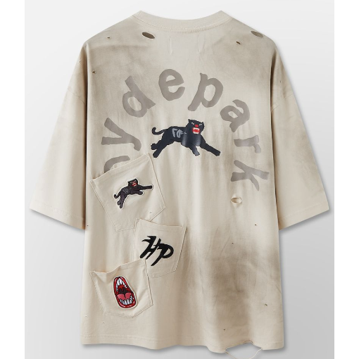 Hyde Park Pocket Everywhere Tee "Cream"