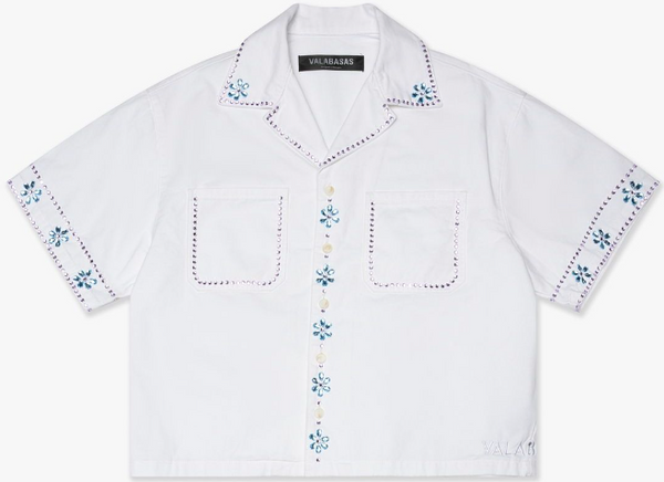 Valabasas Under Pressure Button Up Tee "White"
