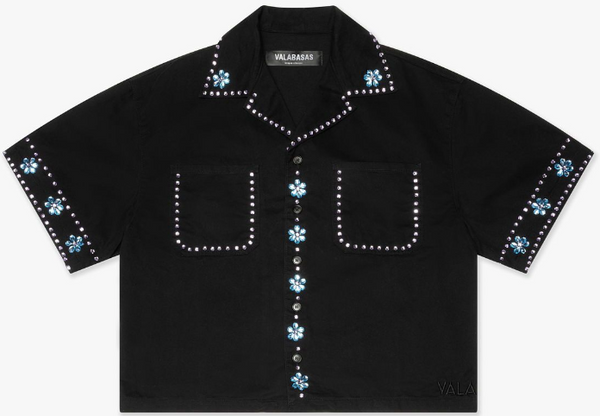 Valabasas Under Pressure Button Up Tee "Black"