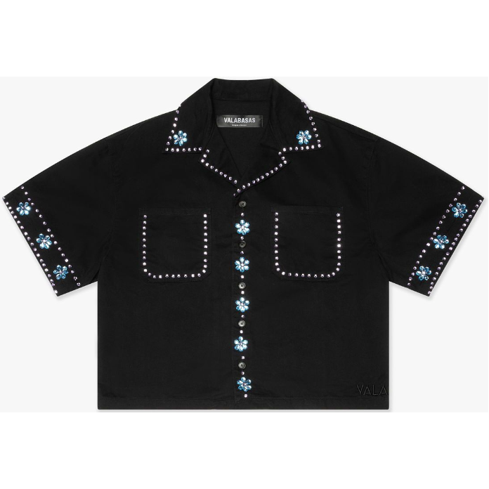 Valabasas Under Pressure Button Up Tee "Black"