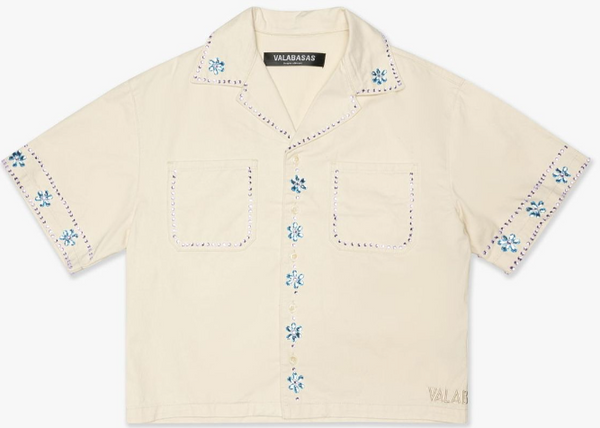 Valabasas Under Pressure Button Up Tee "Cream"