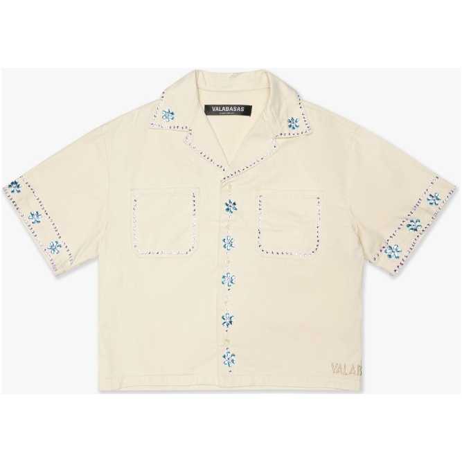 Valabasas Under Pressure Button Up Tee "Cream"