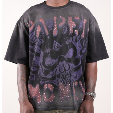 Paper Money Rags Rhinestone Tee