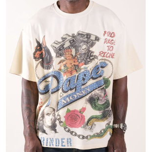 Paper Money For The Dogs Rhinestone Tee